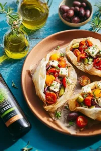 Feta Päckchen mit mediterranem Gemüse