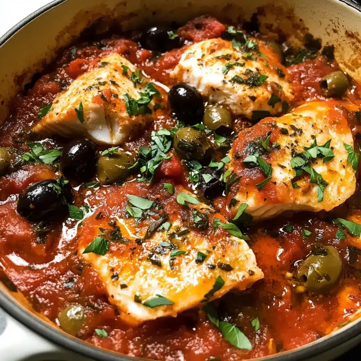 Fisch Puttanesca Rezept