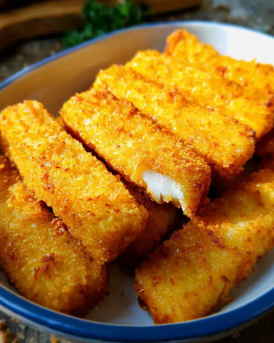 Fischstäbchen aus der Heißluftfritteuse