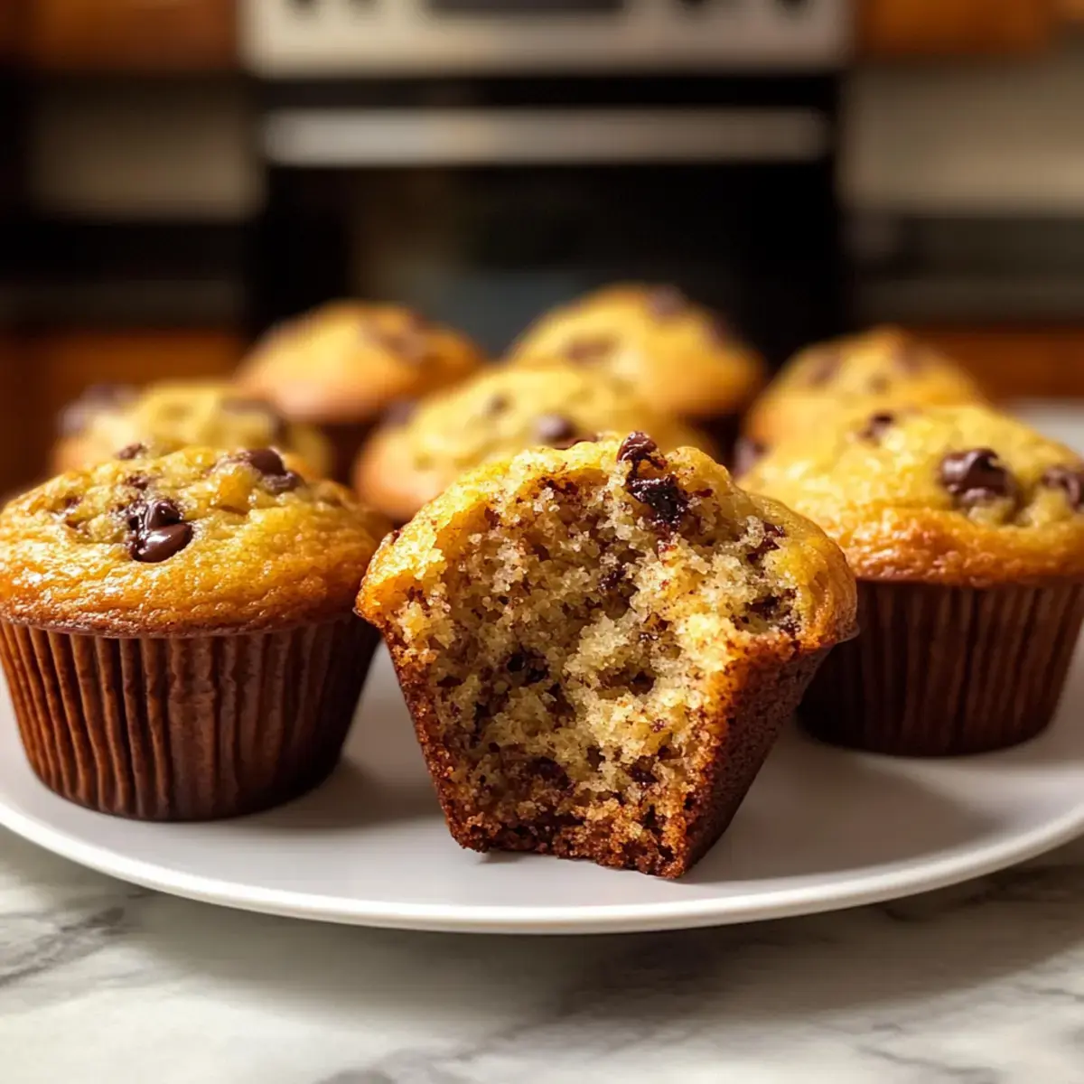 Flauschige Bananenbrot Muffins