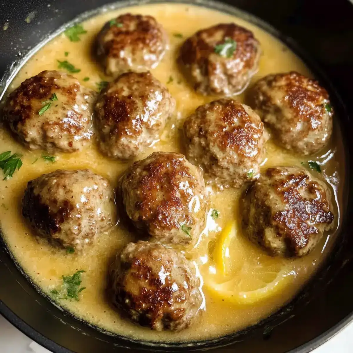 Fleischbällchen in Zitronensauce