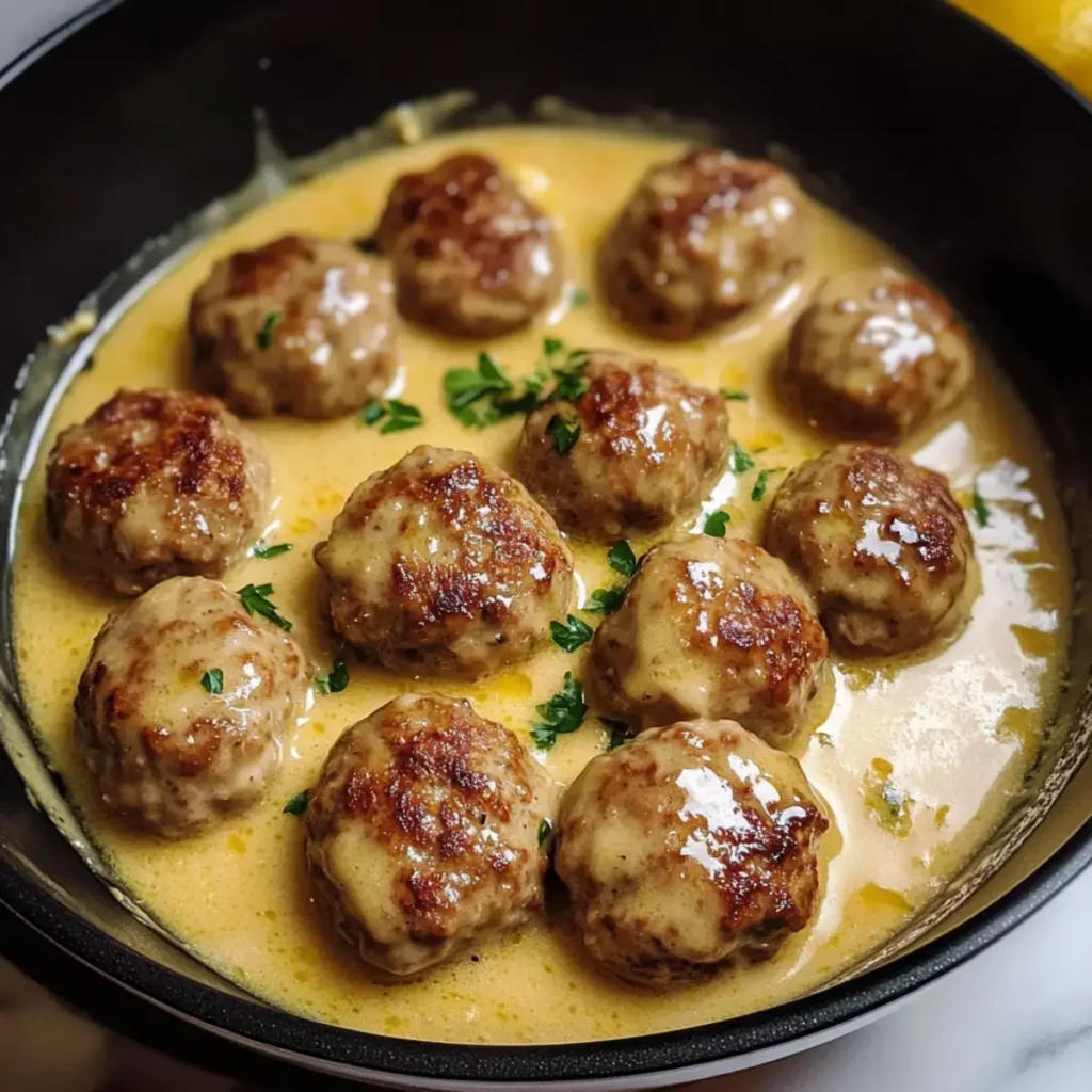 Fleischbällchen in Zitronensauce