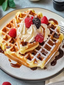 Fluffige Brüsseler Waffeln mit verführerischen Variationen