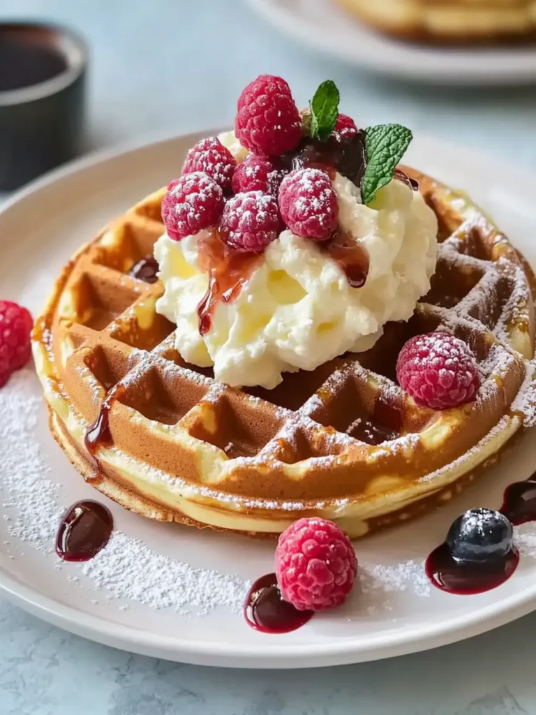 Fluffige Brüsseler Waffeln