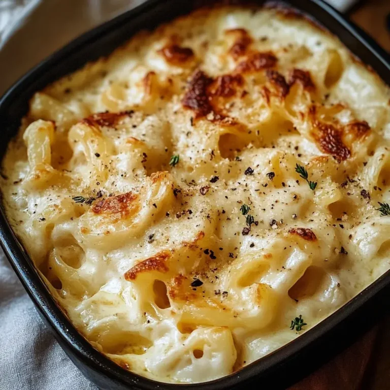 Französische Zwiebelmakkaroni mit Käse Rezept