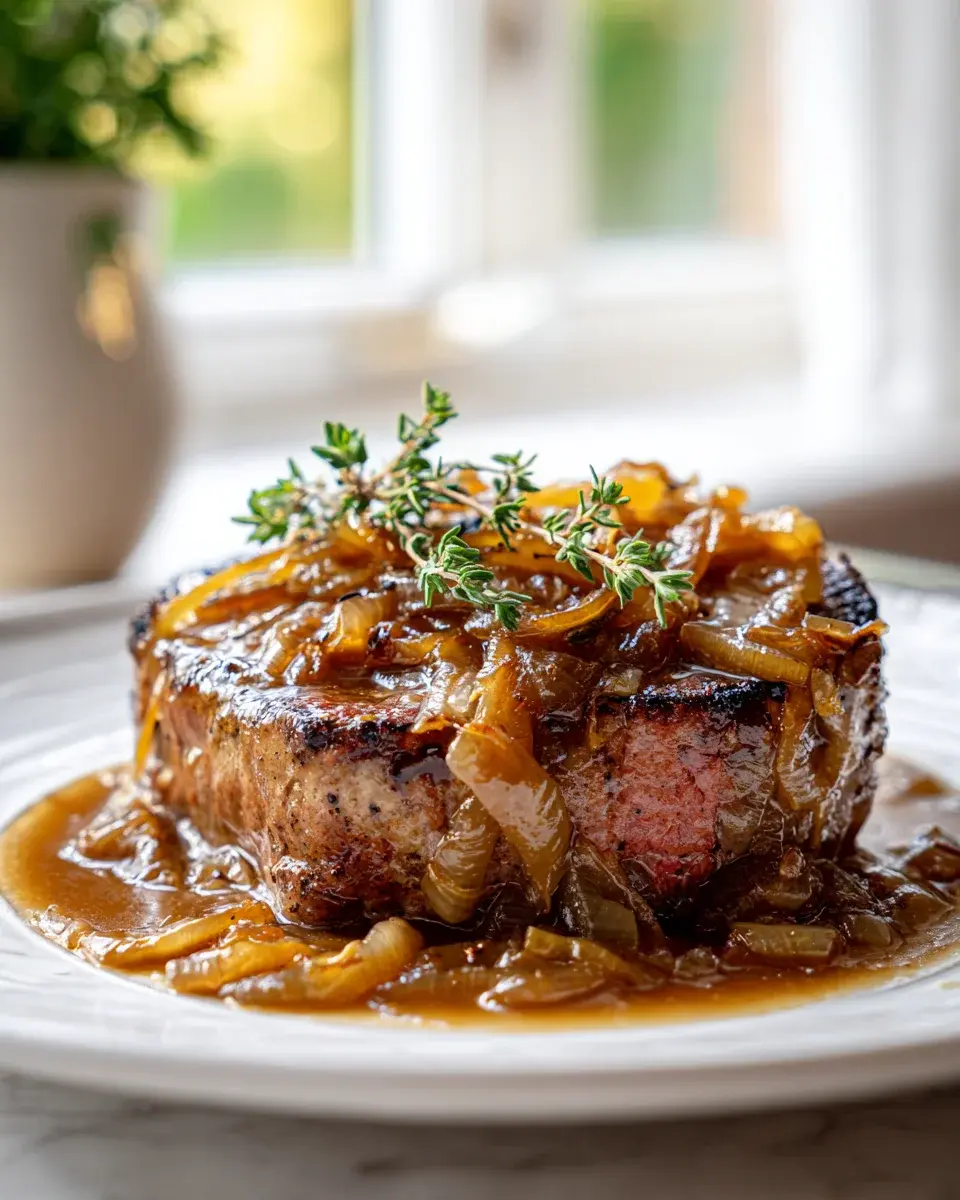 French Onion Beef Chops