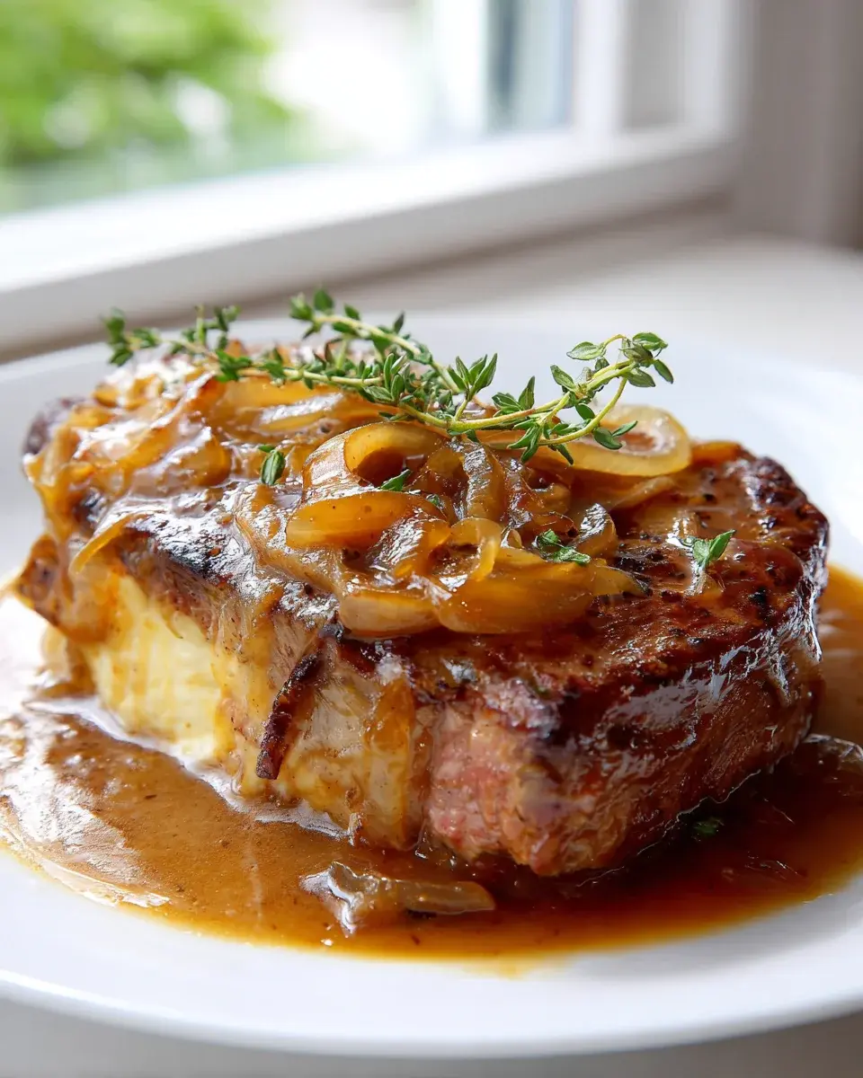 French Onion Beef Chops