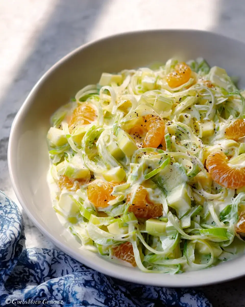 Fruchtiger Porree Salat