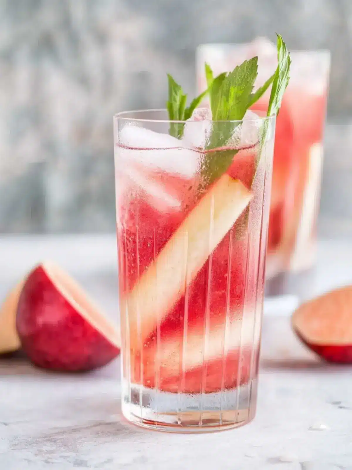 Fruchtiger Rhabarber Spritz