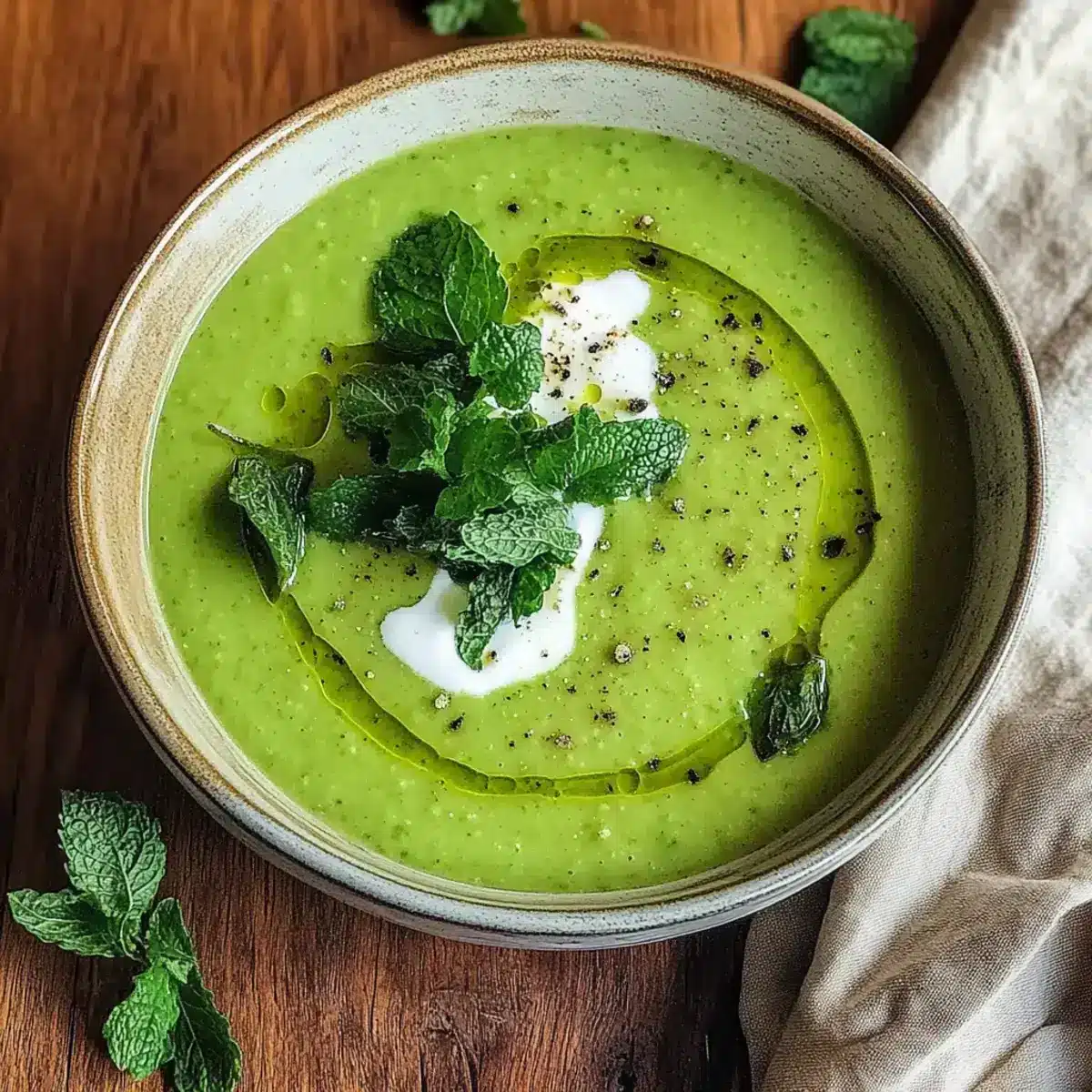 Frühlingserbsensuppe Rezept