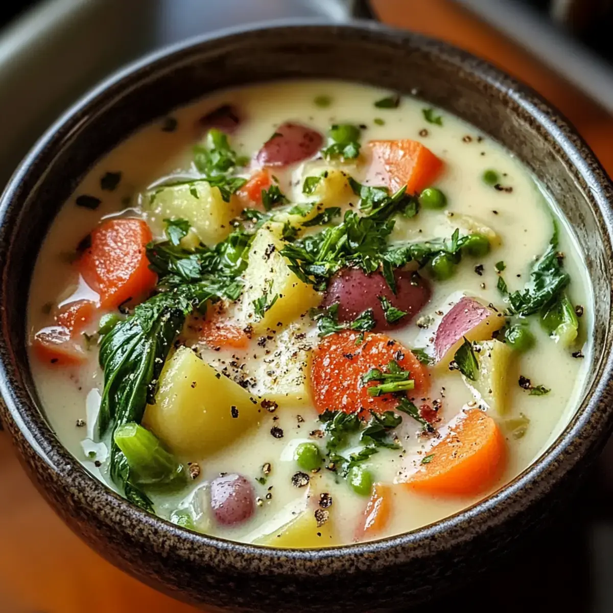 Frühlingsgemüsesuppe