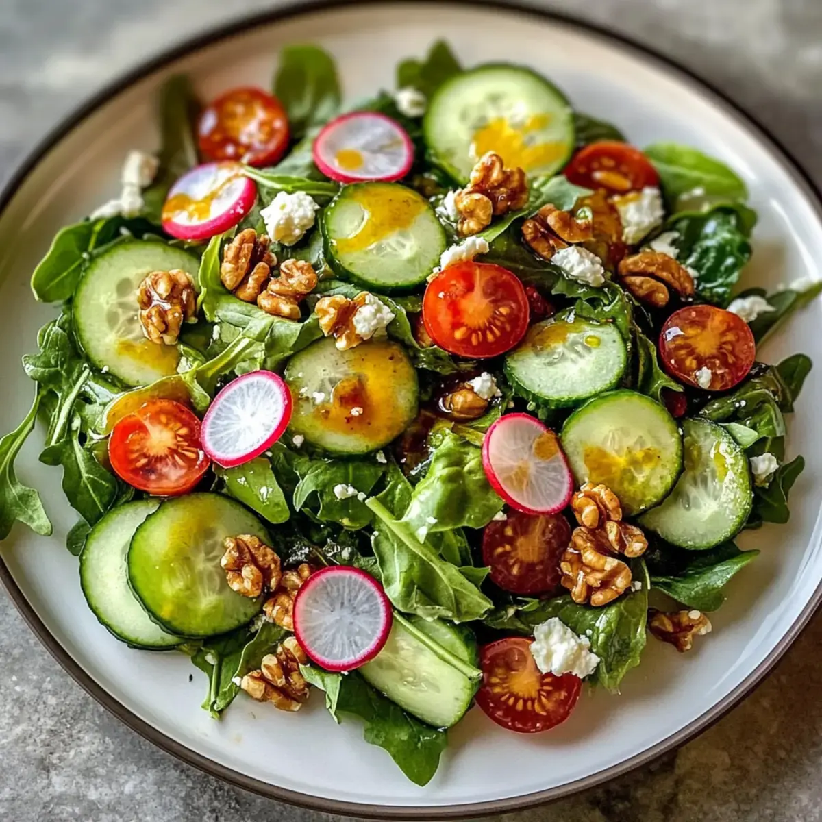 Frühlingsgrün Honigsenf Salat