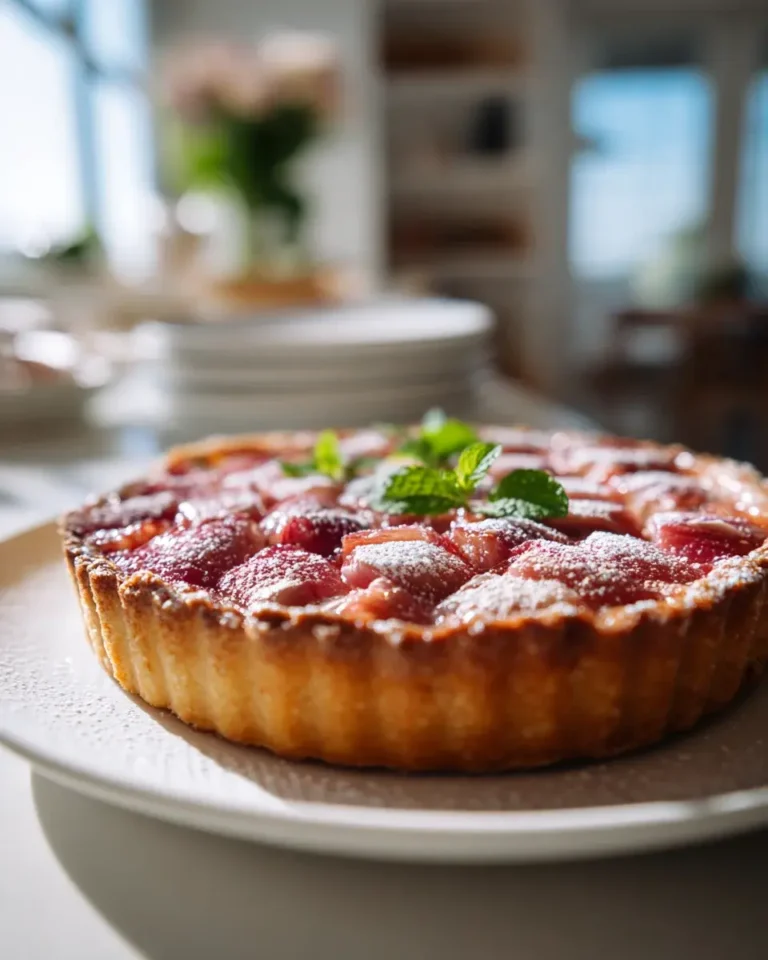 Frühlingshafte Rhabarber Tarte – Leckeres Rezept für Genuss! – Snackerra