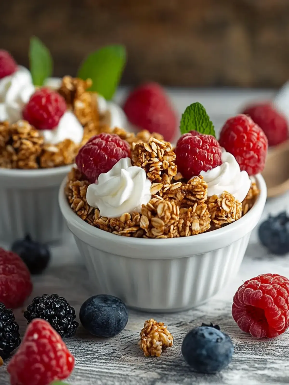 Frühstücks-Granola-Tassen Rezept