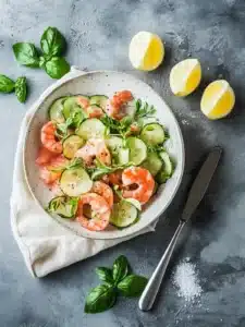 Garnelen und Rahm-Mais