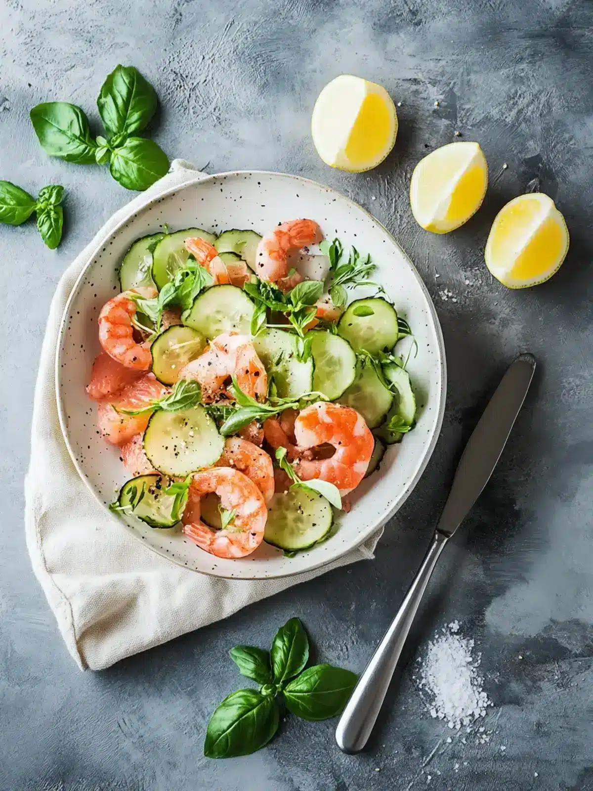 Garnelen und Rahm-Mais