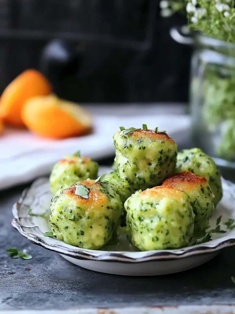 Gebackene Brokkoli Käsebällchen – Der perfekte und leckere Snack