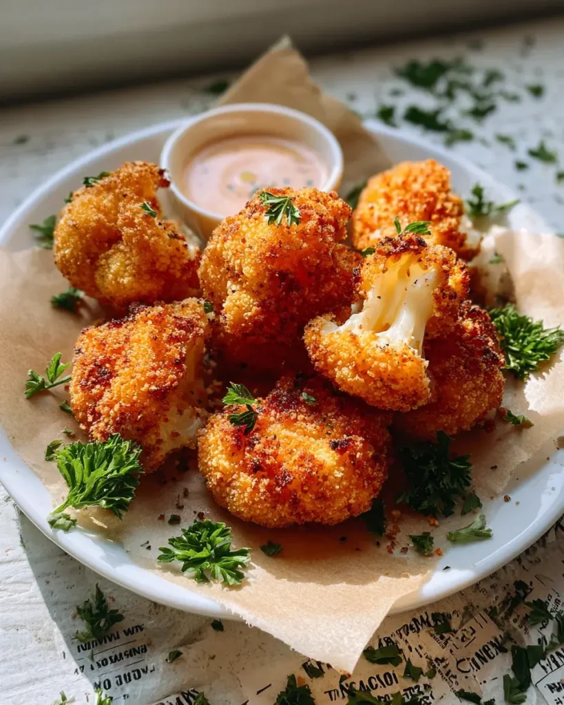 Gebackener Blumenkohl mit Kräuterkruste