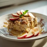 Gebackenes Haferflocken Apfel Zimt