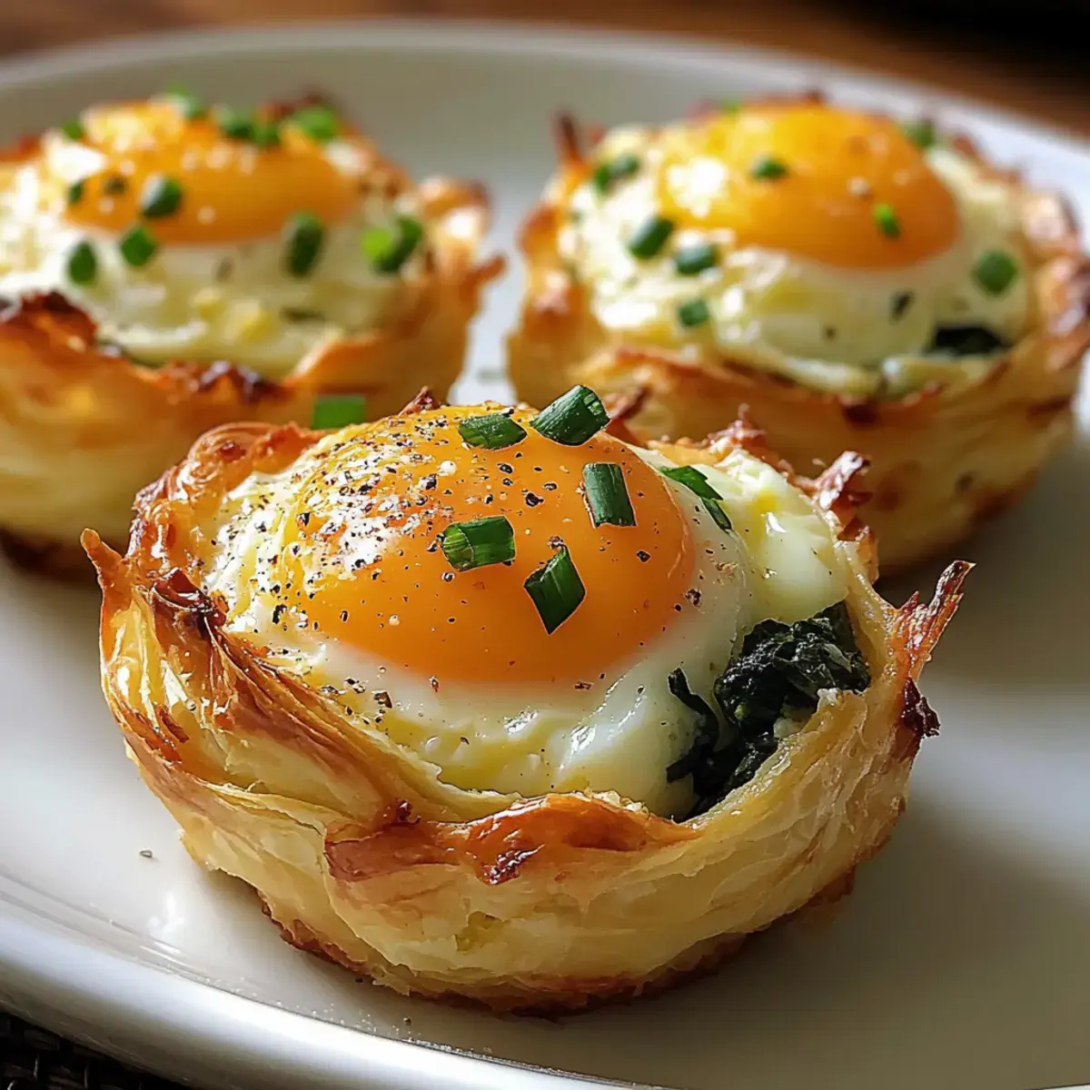 Gebratene Eier Napoleon