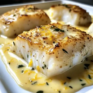 Gebratener Kabeljau in Kokos-Zitronen-Cremesauce