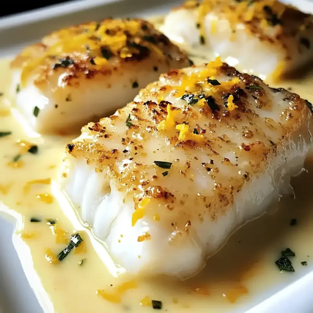 Gebratener Kabeljau Kokos Zitronen