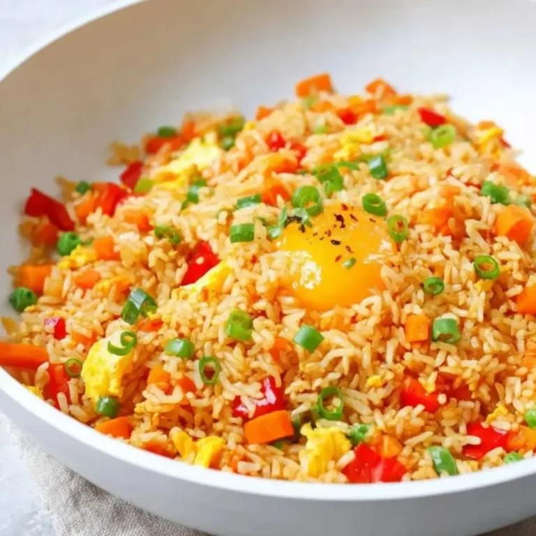 Gebratener Reis mit Ei und Gemüse