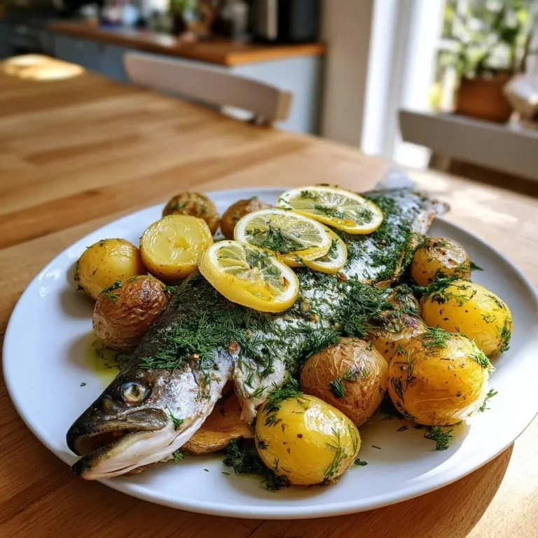 Gedämpfte Forelle Kräuter Zitrone