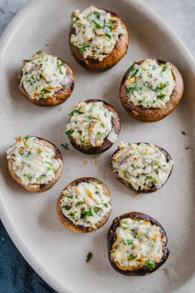 Gefüllte Champignons grillen