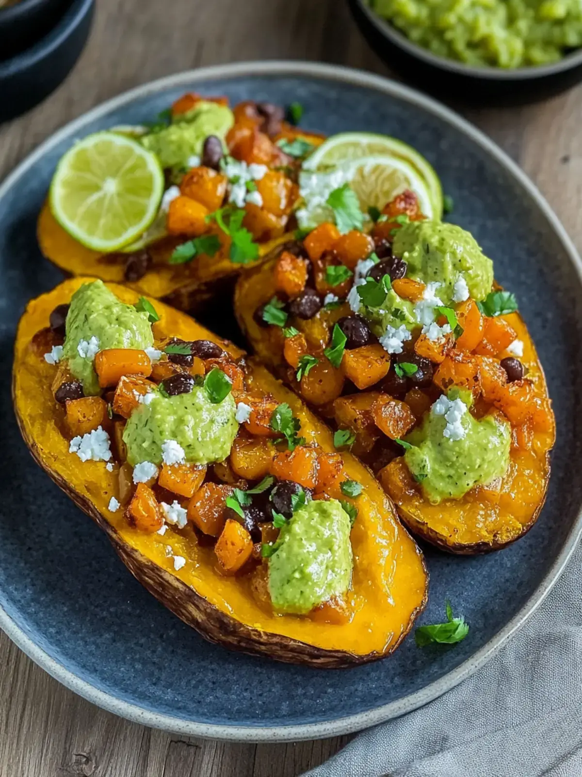 Gefüllte Süßkartoffeln Mexikanisch