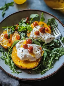 Gefüllte Süßkartoffeln mit Burrata