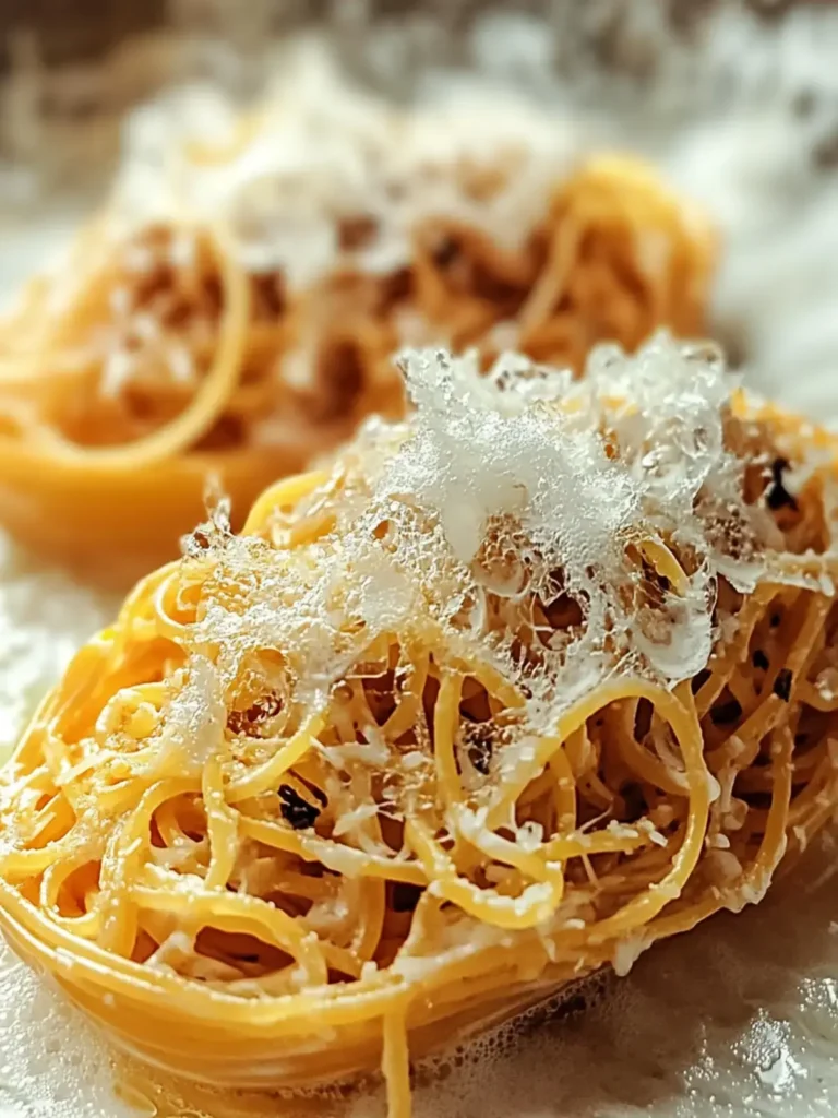 Gefüllter Spaghetti-Kürbis mit Spinat und Pilzen