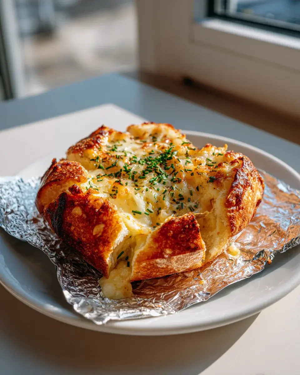 Gefülltes Käse Grillbrot Im Alupäckchen
