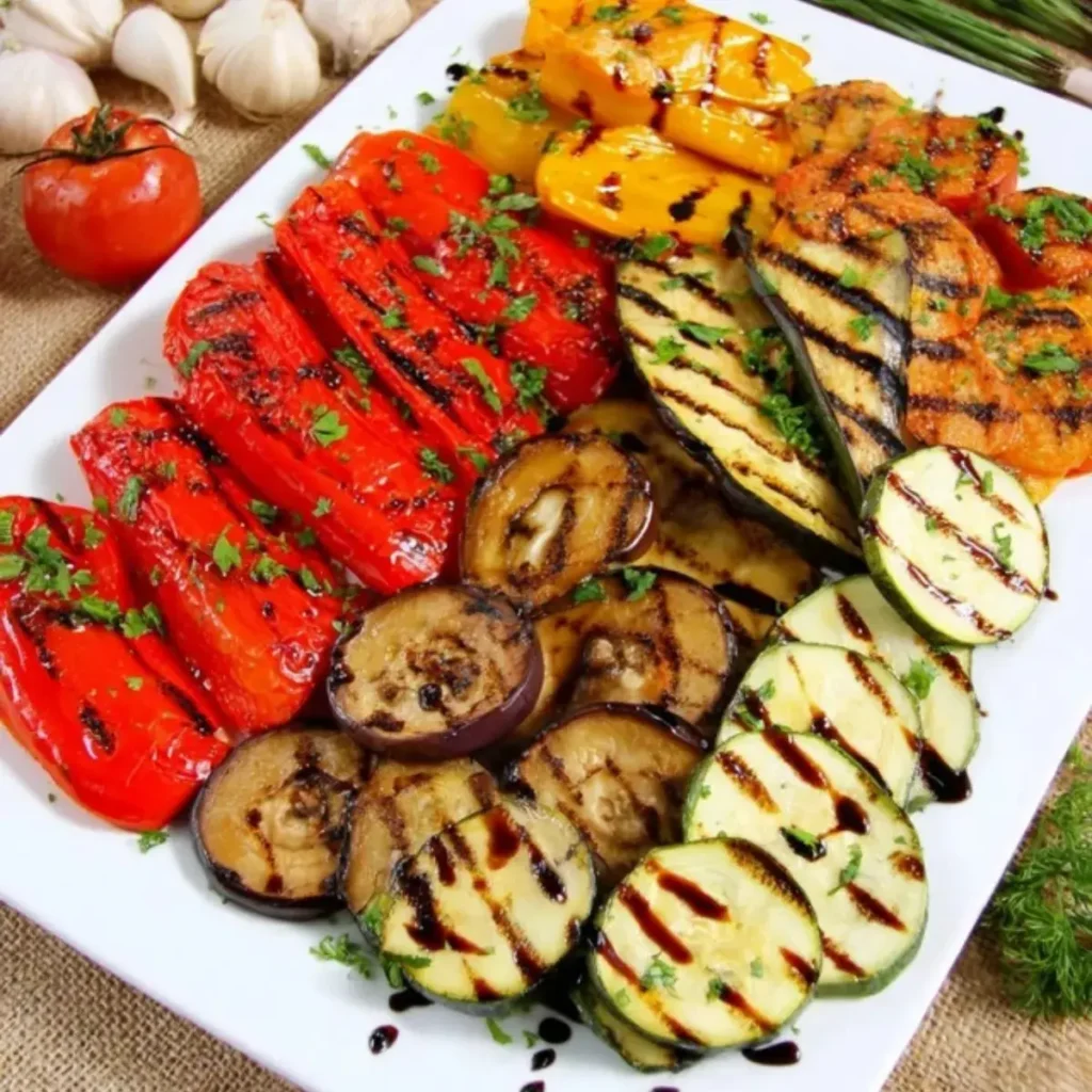 Gegrillte Gemüseplatte mit Balsamico Glasur – Einfach & Lecker – Einfach Clever Kochen