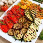 Gegrillte Gemyseplatte mit Balsamico Glasur