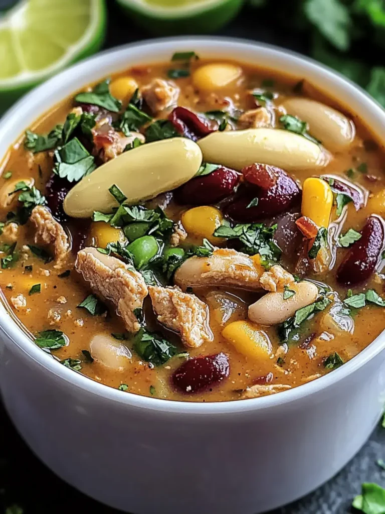 Gemütliches Cajun Weißes Hühnchen Chili