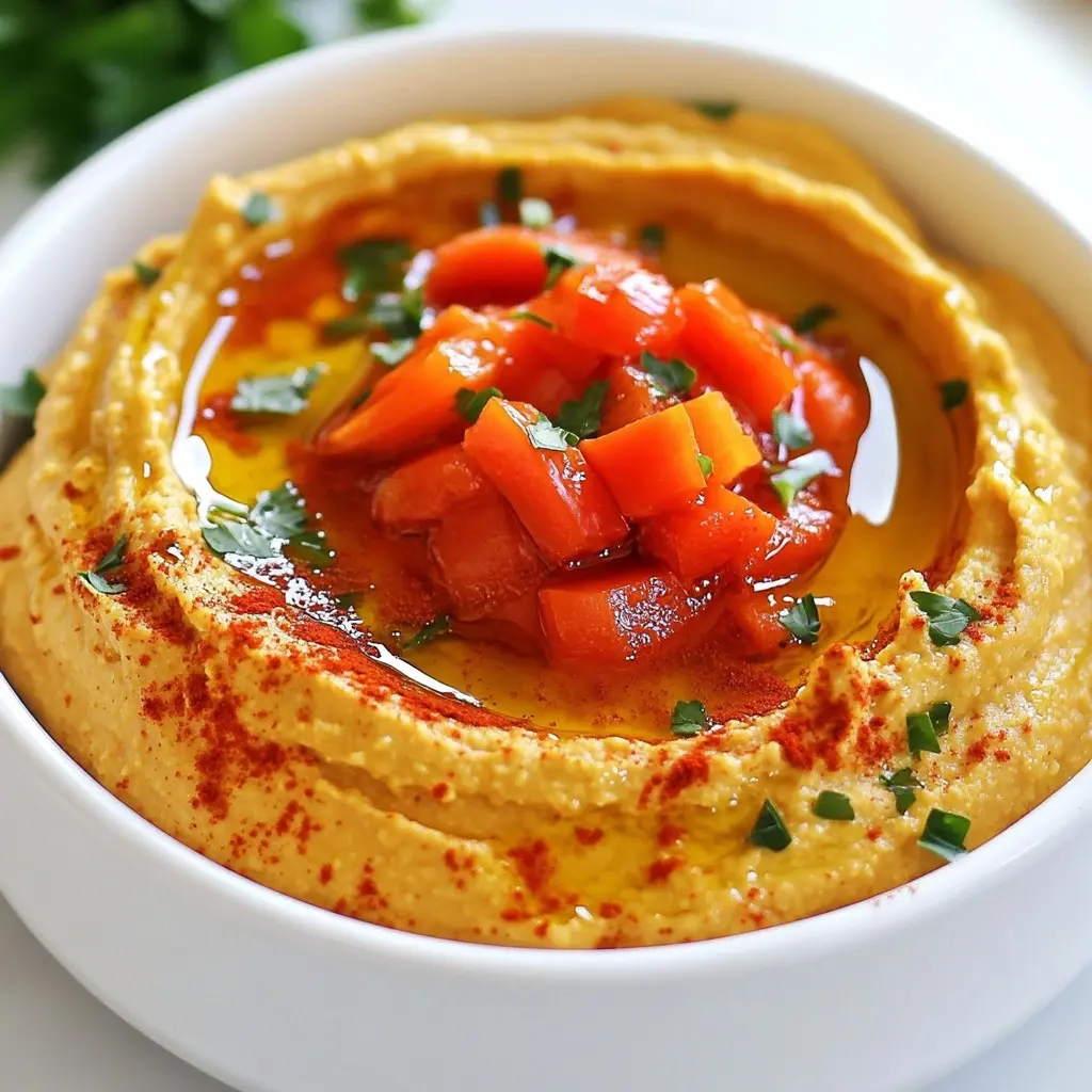Gerösteter Rote Paprika Hummus
