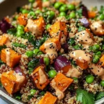 Gerysteter Syykartoffel Quinoa Salat