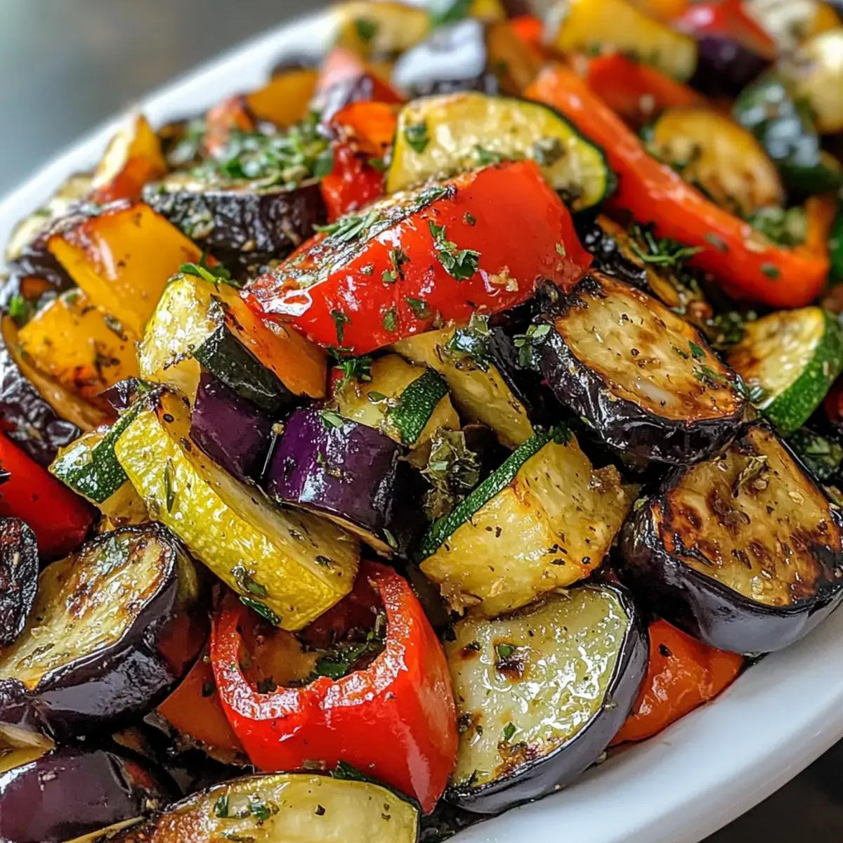 Geröstetes mediterranes griechisches Gemüse