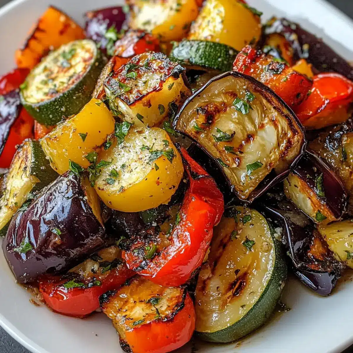 Geröstetes mediterranes griechisches Gemüse