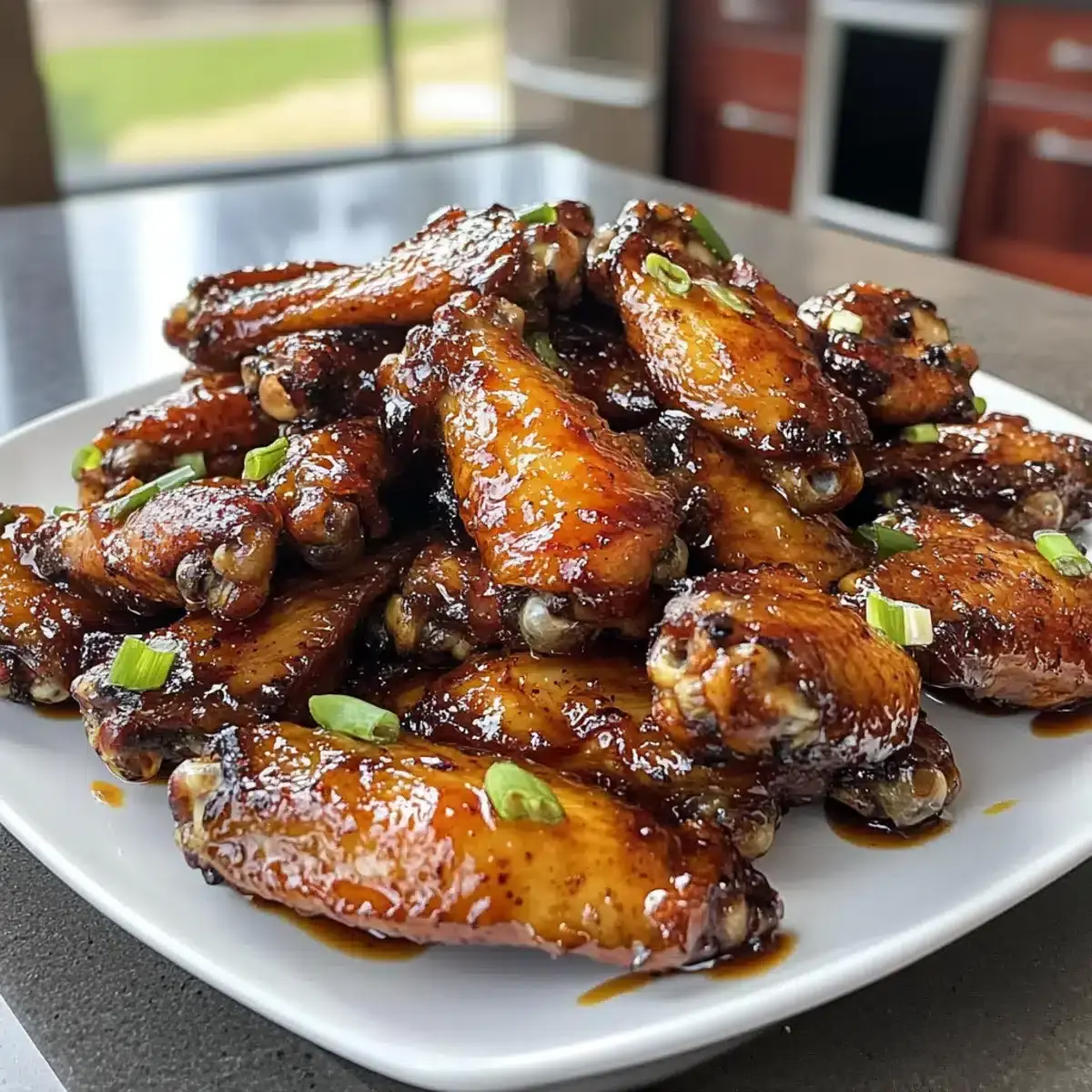 Geräucherte heiße Honig-Hähnchenflügel