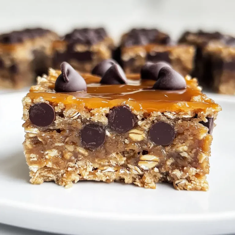 Gesalzene Karamell-Schokoladenstückchen-Hafer-Keksriegel: Magischer Genuss