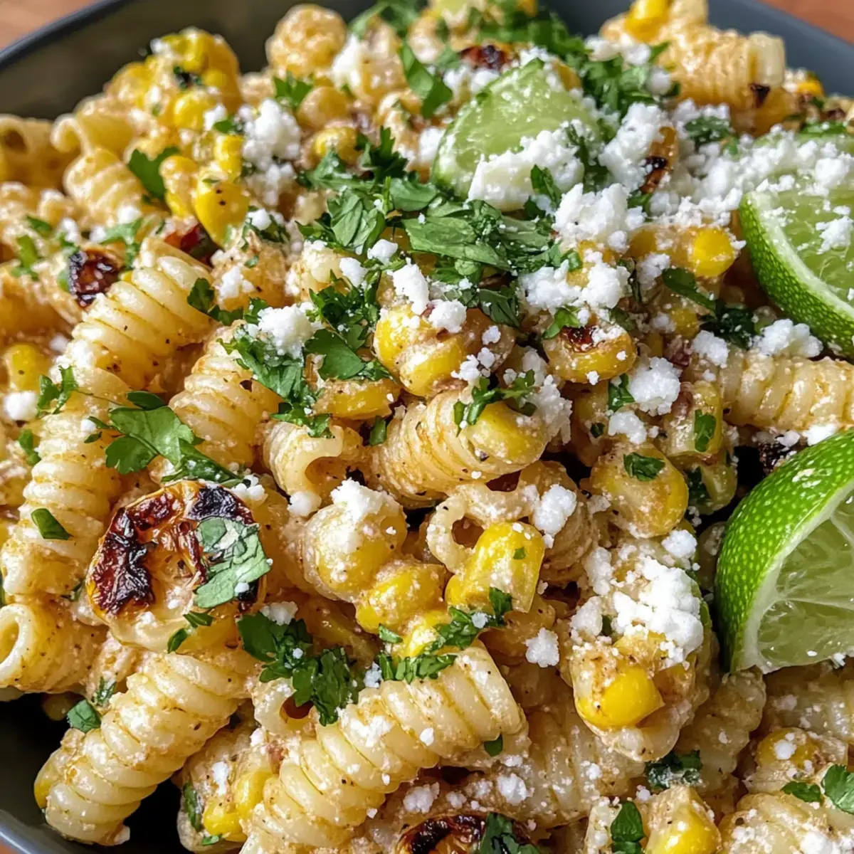 Geschmackvoller Straßenmais-Pasta-Salat