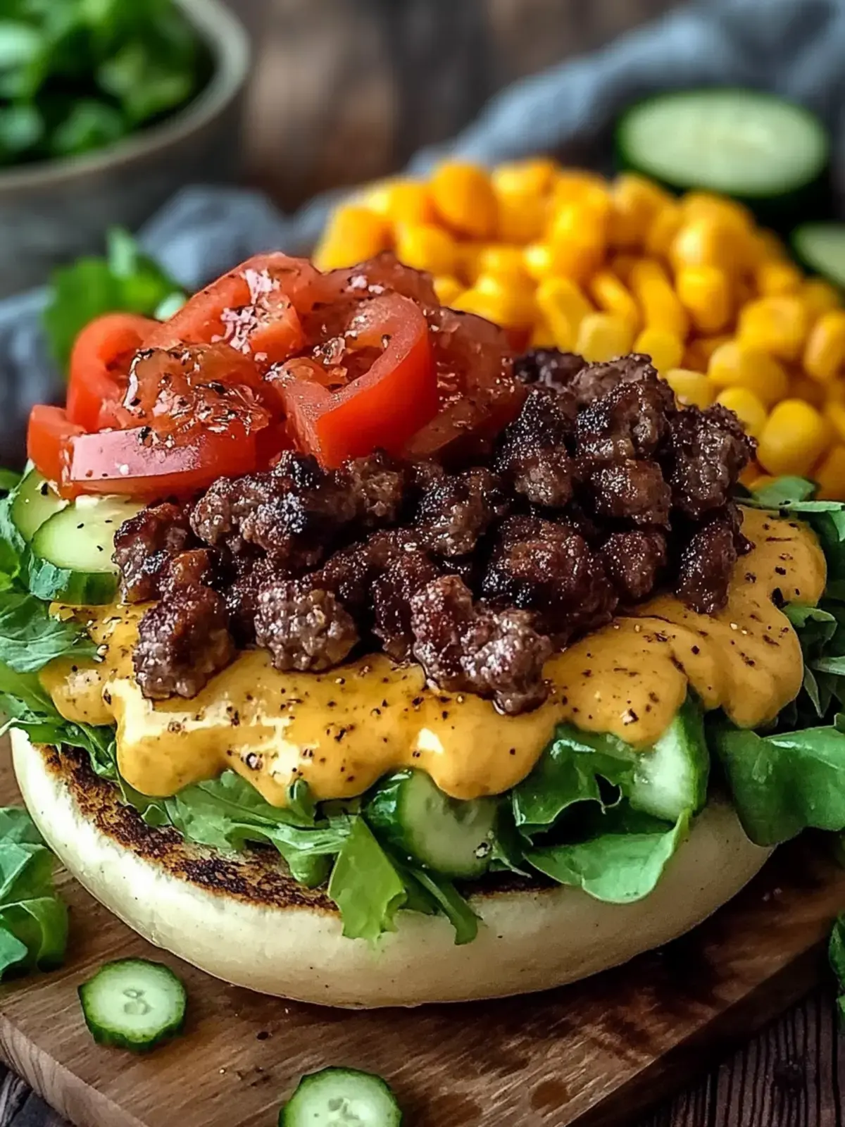 Gesunde Burger Schüssel