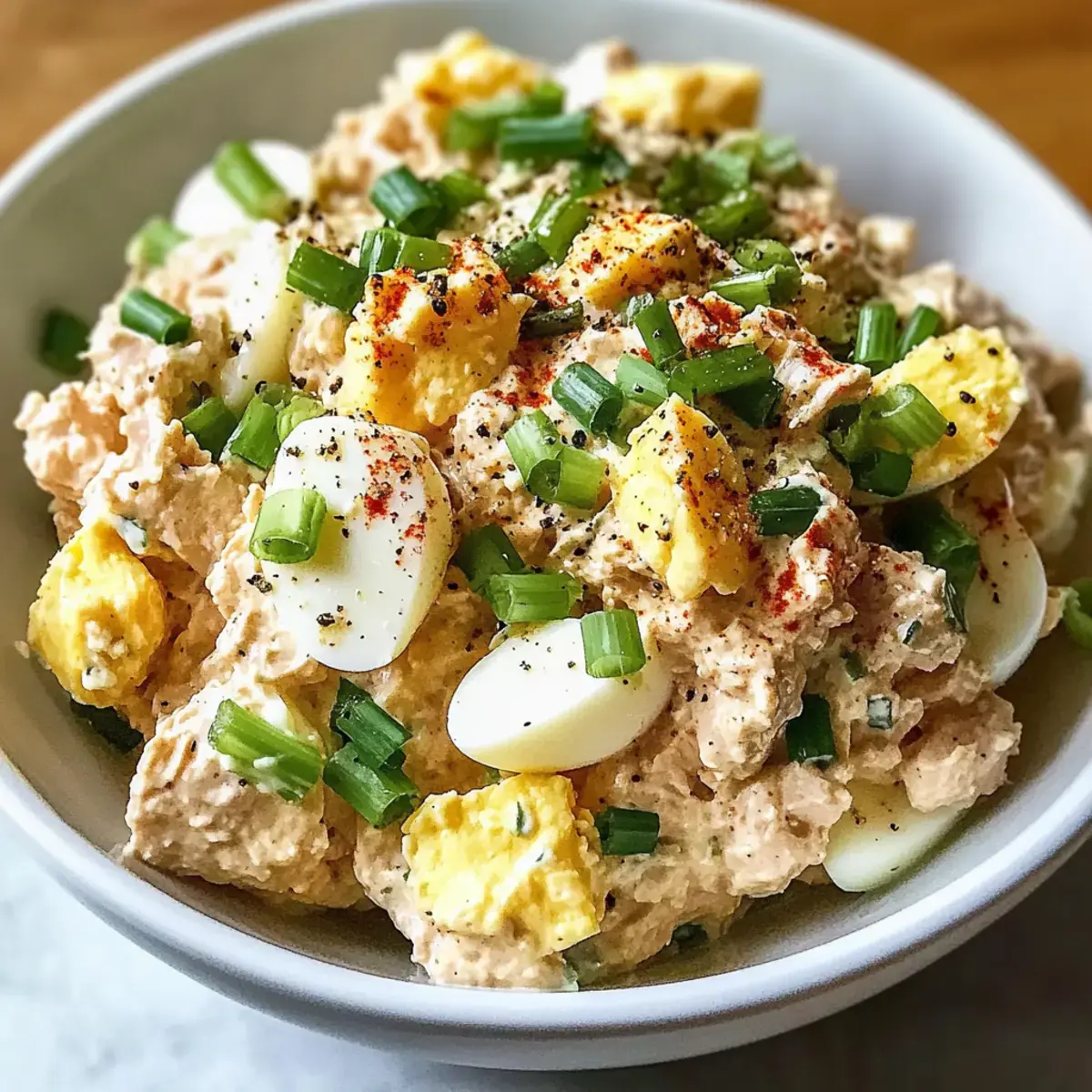 Gesunde Thunfisch-Ei-Salat Rezept