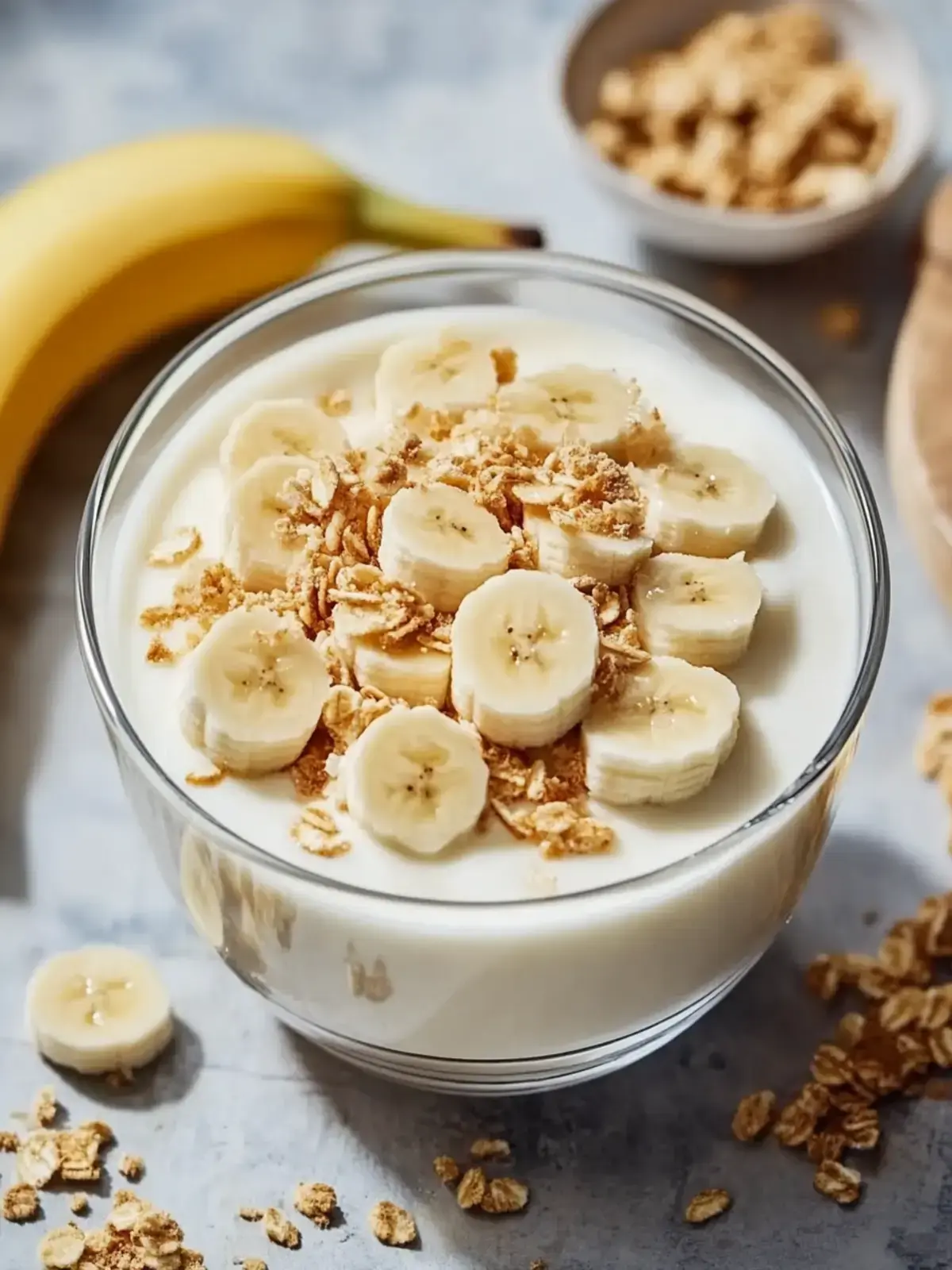 Gesunder Bananenpudding mit griechischem Joghurt Rezept