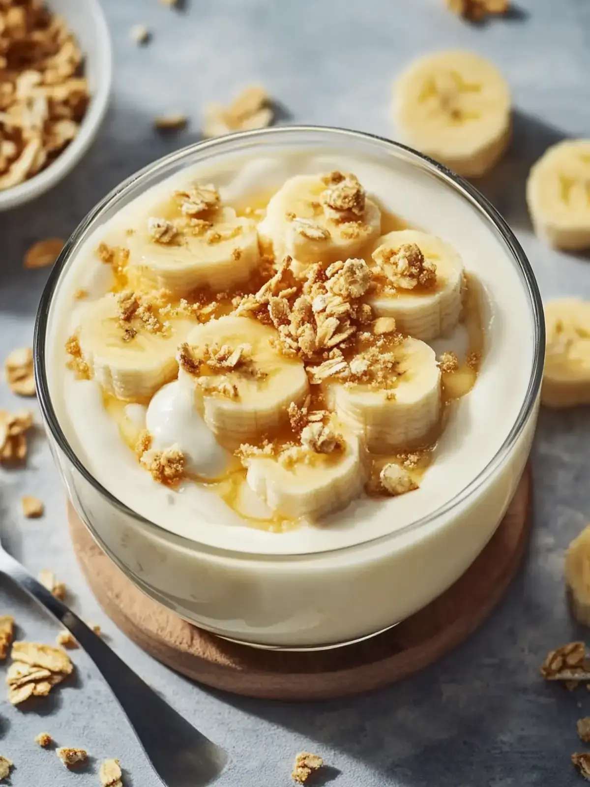 Gesunder Bananenpudding mit griechischem Joghurt Rezept