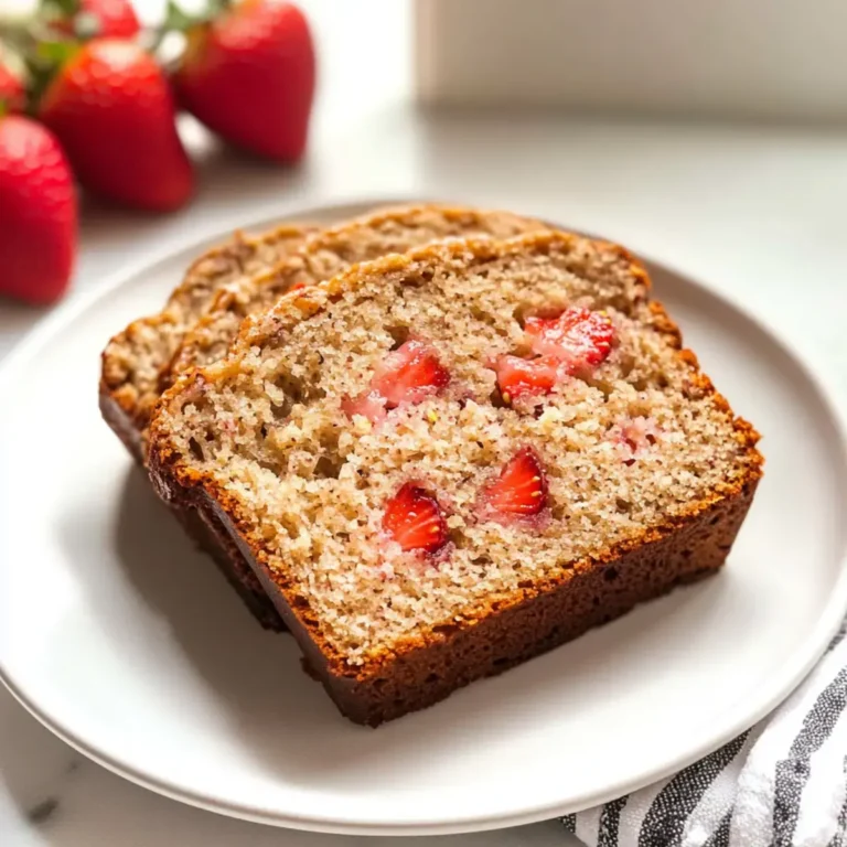 Gesundes Erdbeer-Bananenbrot