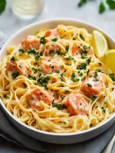 Gesündere Räucherlachs-Linguine