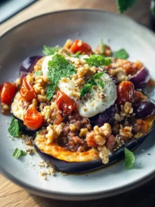 Gewürzter Auberginen-Walnuss-Eintopf